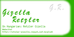 gizella retzler business card